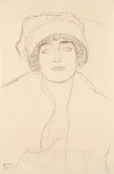 Portret w kapeluszu, 1917-118