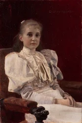 Siedząca młoda dziewczyna, 1894