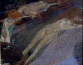 Agita wodna Obraz Gustava Klimta (1862-1918). 1898 wym.52x65 cm Galeria Austriacka Belvedere, Wiedeń.