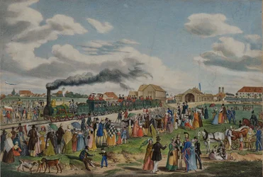 Otwarcie kolei monachijsko-augsburskiej 1 września 1839, 1839.