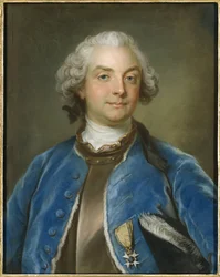 Portret hrabiego Fredrika Axela von Fersen (1719-1794), autorstwa Lundberga, Gustafa (1695-1786). Pastel na papierze