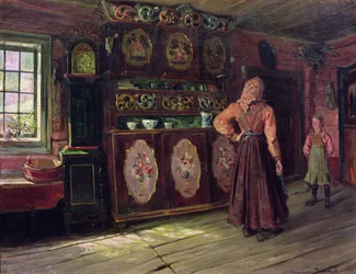 Wykład (olej na płótnie)