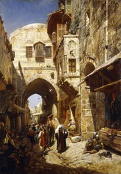 Ulica Dawida, Jerozolima, 1887