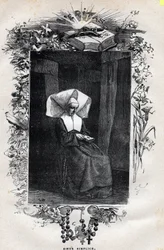 Portret siostry Simplice - ilustracja Gustave