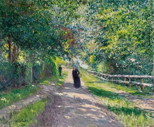 niemiecki: Allee der Villa des Fleurs in Trouville Aleja Villa des Fleurs w Trouville