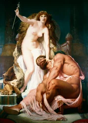 Herkules u stóp Omfale, 1861