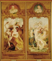 W Foyer de la Danse znajdują się cztery malowidła ścienne autorstwa Boulangera przedstawiające Danse Bachique, Bacchanalia i danse champetre, taniec wiejski ... (malowidło ścienne).