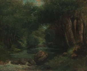 Leśny strumyk, ca. 1868-77.