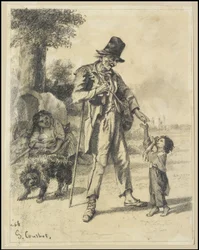 Jałmużna od żebraka w Ornans, 1868 r.