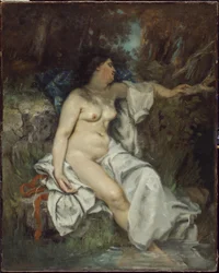 Śpiąca kąpiąca się przy strumieniu, 1845