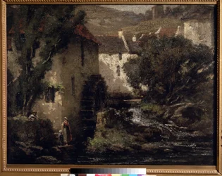 „Młyn wodny” (Młyn wodny) Obraz Gustave