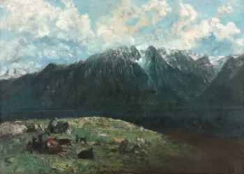 Panoramiczny widok na Alpy, Les Dents du Midi