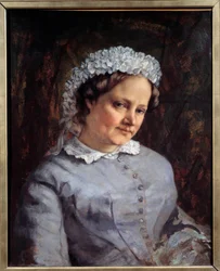 Portret Madame Proudhon (1822-1900), żony francuskiego filozofa i socjologa Pierre