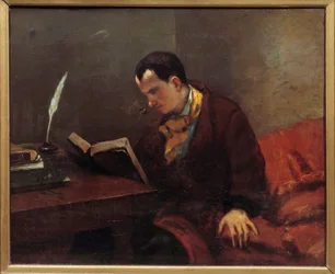 Portret poety Charles Baudelaire (1821-1867) Obraz Gustave