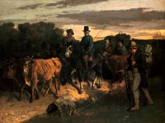 Rolnicy z Flagey Chłopi z Flagey, 1855