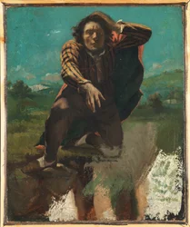 Szalony mężczyzna ze strachem, ok. 1844