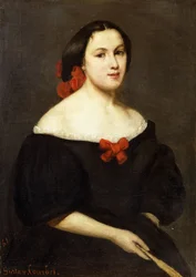 Kobieta z wachlarzem; Femme a L”Eventail, 1861
