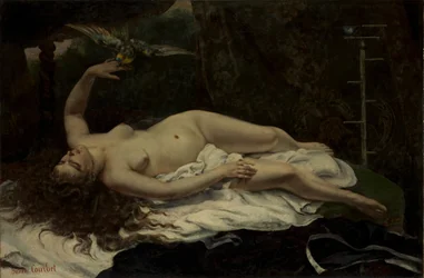 Kobieta z papugą, 1866.