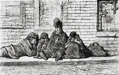 „Śpiąc na ulicach”, 1872.