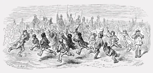 „Barnes Common – wzywanie powozów”, 1872.