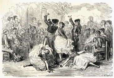 Ilustracja do "Voyage en Espagne" autorstwa Charlesa Davilliera opublikowana w 1866 r. (rycina)