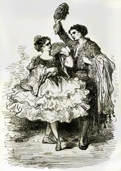 Ilustracja do "Voyage en Espagne" autorstwa Charlesa Davilliera opublikowana w 1866 r. (rycina)