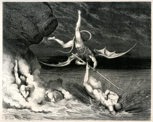 Piekło (La divina commedia) Dantego Alighieri ilustrowane przez Gustave