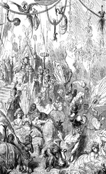Sindbad żeglarz (Sinbad) - opowieść o tysiącu i jednej (1001) nocy - ilustracja Gustave