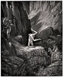 The Ingenious Hidalgo Don Quixote de la Mancha (Quixotte - Quijote) autorstwa Miguela de Cervantesa (1547-1616): rycerz każe smutnej postaci zrobić kabriolety "rozbierając do naga pewne rzeczy, które Sancho, aby ich nie widzieć, pospiesznie odwraca, zadowo
