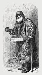 „Sprzedawca zapałek”, 1872.
