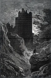 Zamek strachu - ilustracja strachu autorstwa Gustave