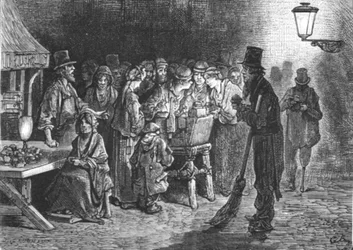 „Poczęstunek w Whitechapel”, 1872.