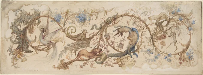 Alegoria przywar, 1840-98.