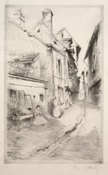 Ulica Szkolna w Troyes, 1902.
