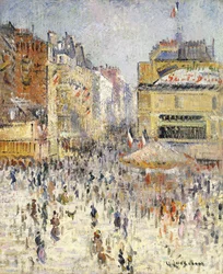 Dzień Bastylii na Rue de Clignancourt w Paryżu; 14 lipca w Paryżu, Rue de Clignancourt,