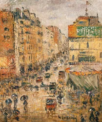 Rue de Clignancourt, Paryż, ok. 1924