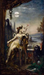 Kleopatra, Gustave Moreau, akwarela