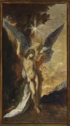 Moreau - Święty Sebastian i anioł, ok. 1876 r.