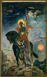 Park i anioł śmierci. Olej. 1,10 x 0,37 m. Paryż, Muzeum Gustave