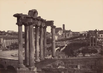 Rzym, widok na Forum (Rome, Vue Prise au Forum), 1858-1859 (zdjęcie)