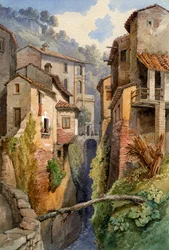 Lukka, Toskania, Włochy, 1850.