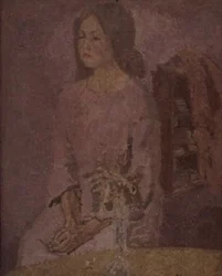 Dziewczyna w róży, ok. 1918
