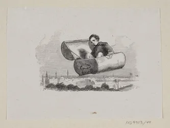Ilustracja do „Latającej walizki” w H.C. Andersen, „Baśnie i historie”, tom 1