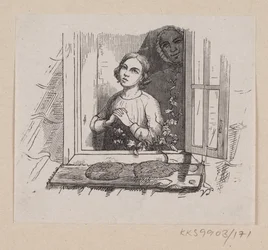 Ilustracja do „Pięciu z strąka grochu” w H.C. Andersen, „Baśnie i historie”, tom 2