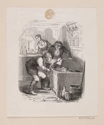 Ilustracja do "Mikołajka i Mikołaja" w H.C. Andersen, „Baśnie i historie”, tom 1