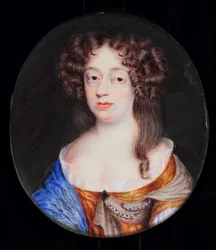 Frances Pierrepont, księżna Newcastle (akwarela na kości słoniowej)