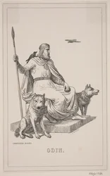 Odyn. Ilustracja do Historii Danii Fabrycjusza 1, 112.