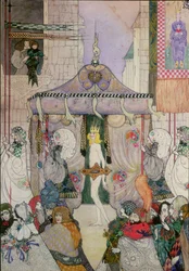 Ilustracja do Cesarza Nowe szaty autorstwa Hansa Christiana Andersena (1805-75)