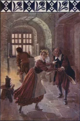 „O dziewiątej wieczorem”, powiedziała do niego (kolor lito)