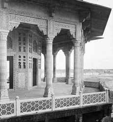 Jasmine Tower, Fort Agra, Agra, Indie, początek XX wieku.